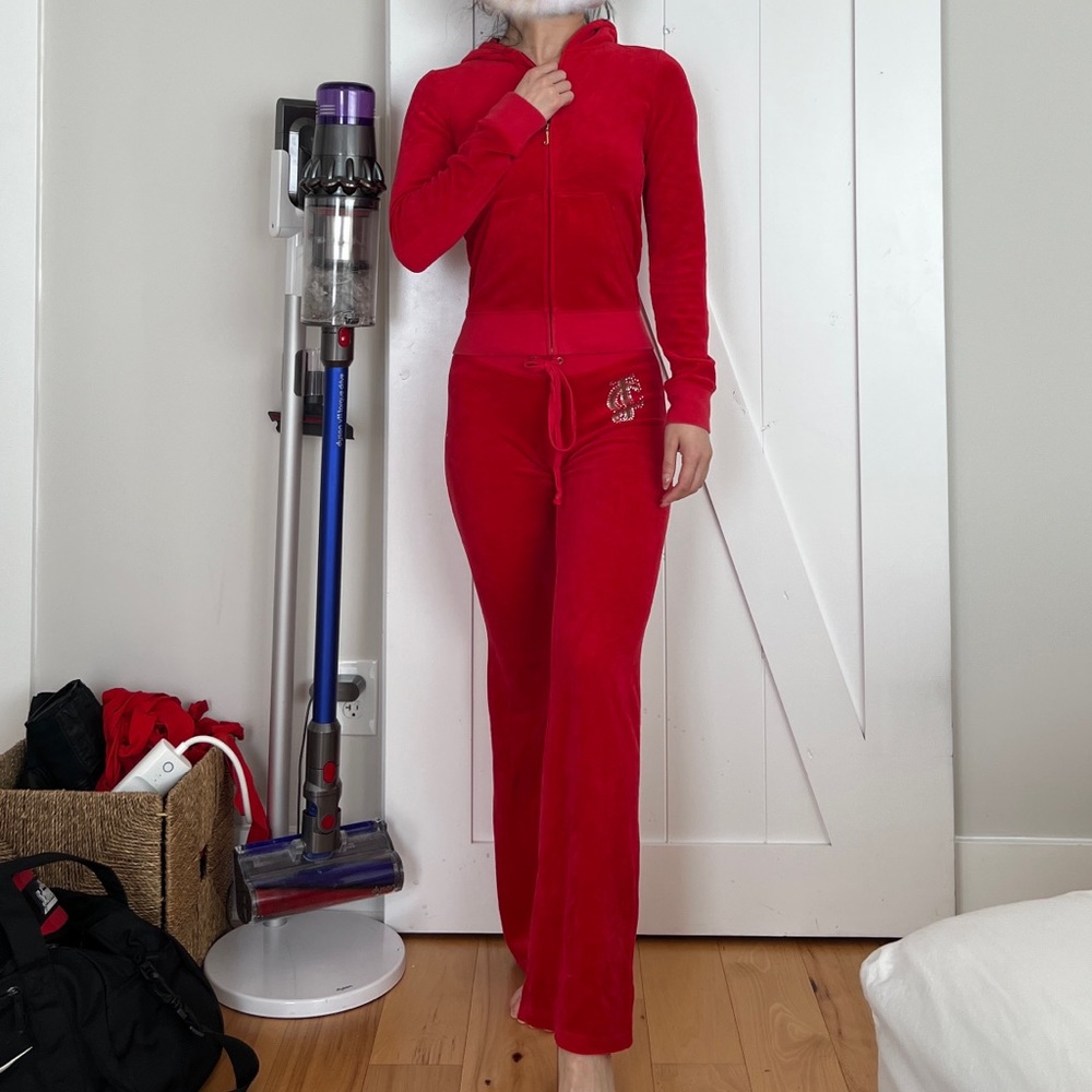 juicy couture y2k red set